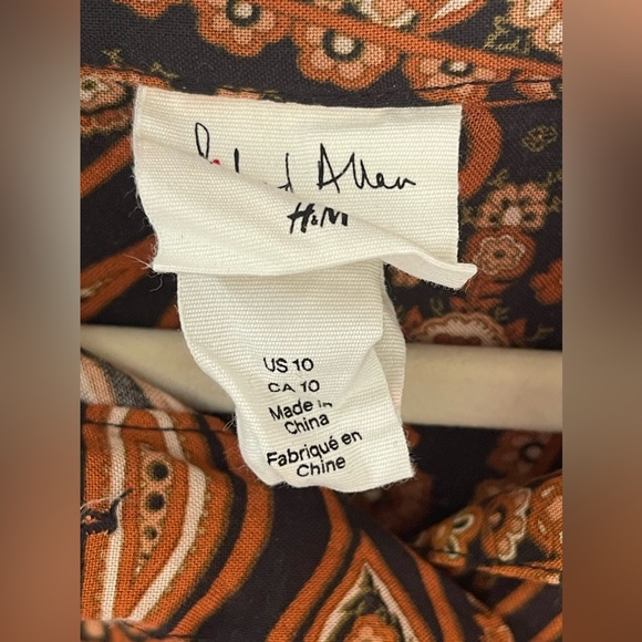 H&M x Richard Allan Short Patterned Dress Size 10 - Picture 3 of 4